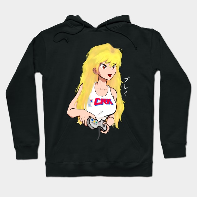 CRK Waifu Edition Blonde Front Hoodie by CRK- cheapretrokorean